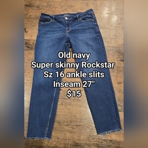 Old navy womens jeans sz 16
